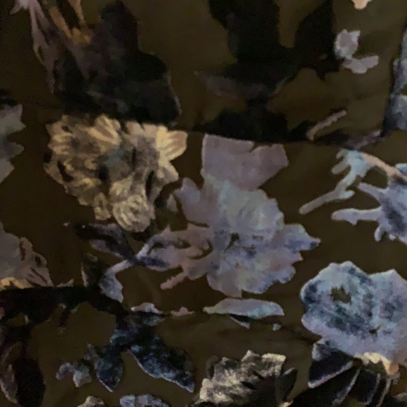 Reformation burnt velvet blue dress - Picture 2 of 4